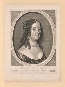 Amalia van Solms, épouse de Frederick Henry, extrait de Nine Portraits