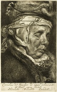 Tête de vieille femme (soi-disant portrait de la mère de Visscher)