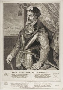 Jan van der Does, planche 3 de Quatuor Personae - Cornelis Visscher