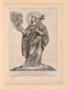 Sainte Liduina, de Saints des Pays-Bas du Nord et du Sud - Cornelis Visscher