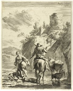 Le Passage de la Rivière - Cornelis Visscher