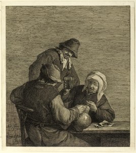 Les Buveurs - Cornelis Visscher