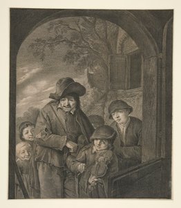 Sans titre (Musiciens à la porte d