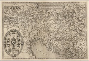 Carte du Danube de 1593 par Cornelis de Jode