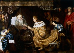 David présentant le sceptre à Salomon, début du 17ème siècle - Cornelis de Vos