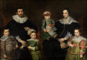 Portrait de famille, vers 1630-35