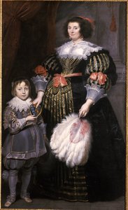 Madame Charlotte Butkens-Smit van Cruyninghen et son fils Johannes-Amatus - Cornelis de Vos