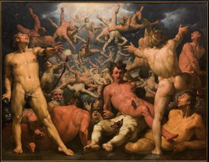 La chute des Titans - Cornelis van Haarlem