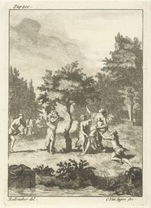 Nymphes sous un arbre