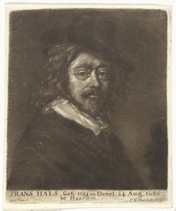 Portrait de Frans Hals avec un chapeau