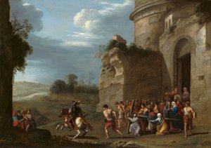 Christ portant la croix, début des années 1620 - Cornelis van Poelenburch