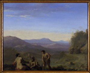 Paysage arcadien - Cornelis van Poelenburgh or Poelenburch