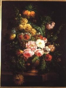 Urne avec des fleurs