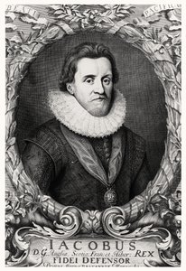 Portrait de Jacques Ier, roi de Grande-Bretagne, gravé par R.White, 1669
