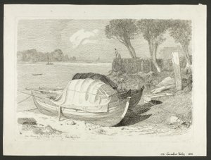 Bateaux échoués - Cornelius Varley