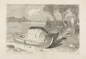 Deux bateaux de pêche échoués - Cornelius Varley