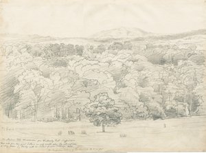 Wrottesley Hall - Vue des collines de Malvern