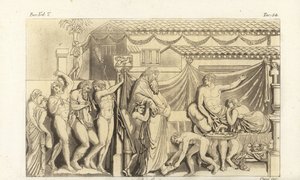 Scène du Satyricon de Pétrone - Corsi Corsi