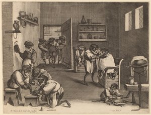 Le salon de coiffure des singes