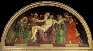La Pietà. Détrempe sur bois de Cosimo Tura
