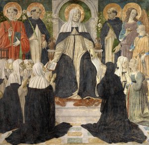 Sainte Catherine de Sienne comme mère spirituelle des deuxième et troisième ordres de Saint Dominique
