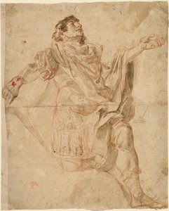 Saint Georges à genoux (recto) - Cosmas Damian Asam