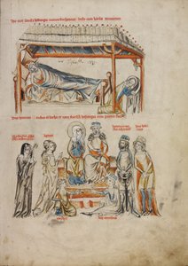 Heinrich dormant et Hedwige priant; Heinrich et Hedwige avec leurs enfants