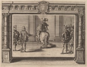 Louis XIII à cheval, recevant des instructions - Crispijn de Passe II
