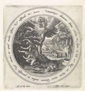 Adam et Ève se cachant de Dieu