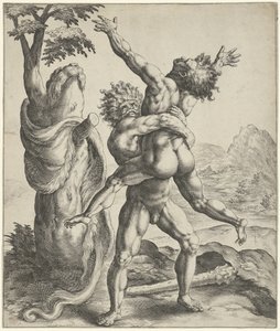 Hercule lutte avec Antée