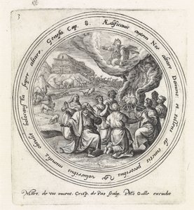 Le sacrifice de Noé (Histoire de Noé) - Crispijn van de Passe (I)