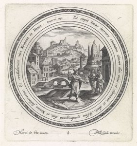 Jonas prêchant à Ninive (Histoire de Jonas) - Crispijn van de Passe (I)