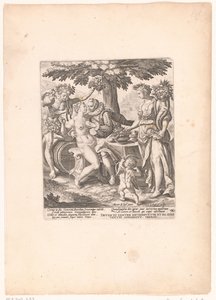 Homme en compagnie de Vénus, Cérès et Bacchus - Crispijn van de Passe (I)