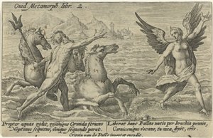 Neptune tend la main vers Coronis - Crispijn van de Passe (I)