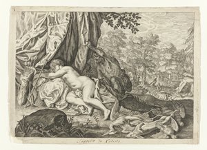 Jupiter et Callisto - Crispijn van de Passe (II) (attributed to)