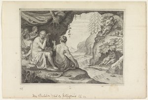 Polyphème et Acis aimant Galatée - Crispijn van de Passe (II)