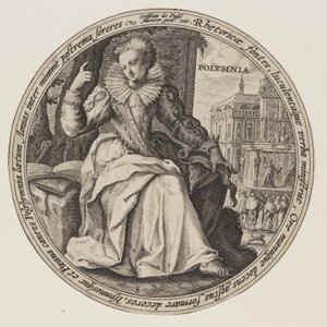 Erato, extrait de The Muses - Crispijn van de Passe I