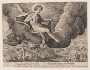 Eurus, extrait de The Winds - Crispijn van de Passe I