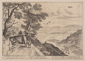 Vaste paysage avec chauffeur d