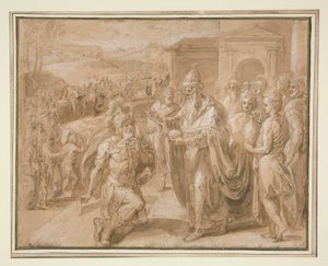 Abraham et Melchisédek - Crispin van den Broeck