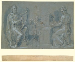 David et Sainte Cécile - Crispin van den Broeck