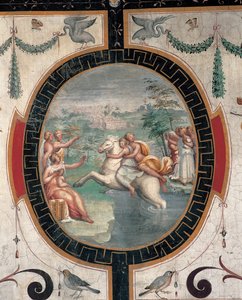 Cloélia traversant le Tibre, milieu du 16e siècle - Cristofano Gherardi
