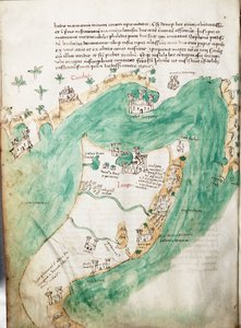 Carte de Kos et Bodrum, vers 1420
