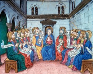 La descente du Saint-Esprit (c.141v). 1476