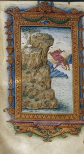 Sappho se jetant dans la mer, illustration pour Les Héroïdes d