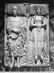 Tablette funéraire de Ludovico Sforza et Beatrice d