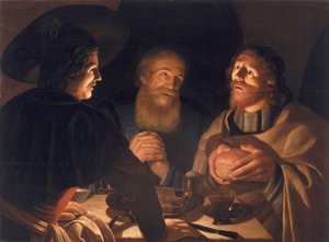 Le Souper à Emmaüs - Cryn Hendricksz Volmaryn