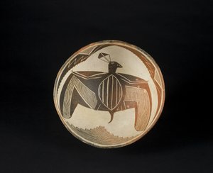 Bol à motifs peints, vers 1060-1110 (céramique avec pigment) - Culture Mimbres