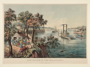 Basse eau dans le Mississippi