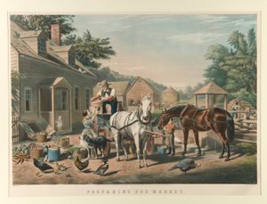 Préparation pour le marché - Currier and Ives